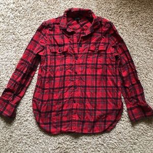 EUC J. Crew boyfriend flannel, size 12